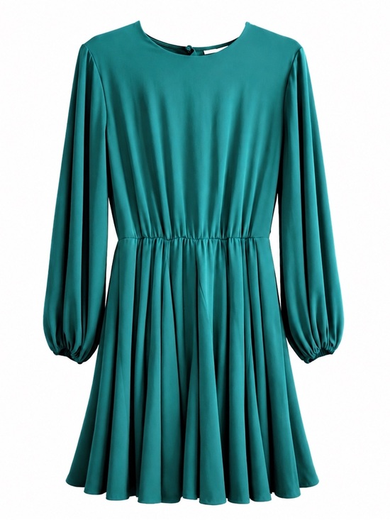 Premier Dresses & Skirts - Premier Amour Teal Green Long Sleeve Tie Waist Dress Size 6
